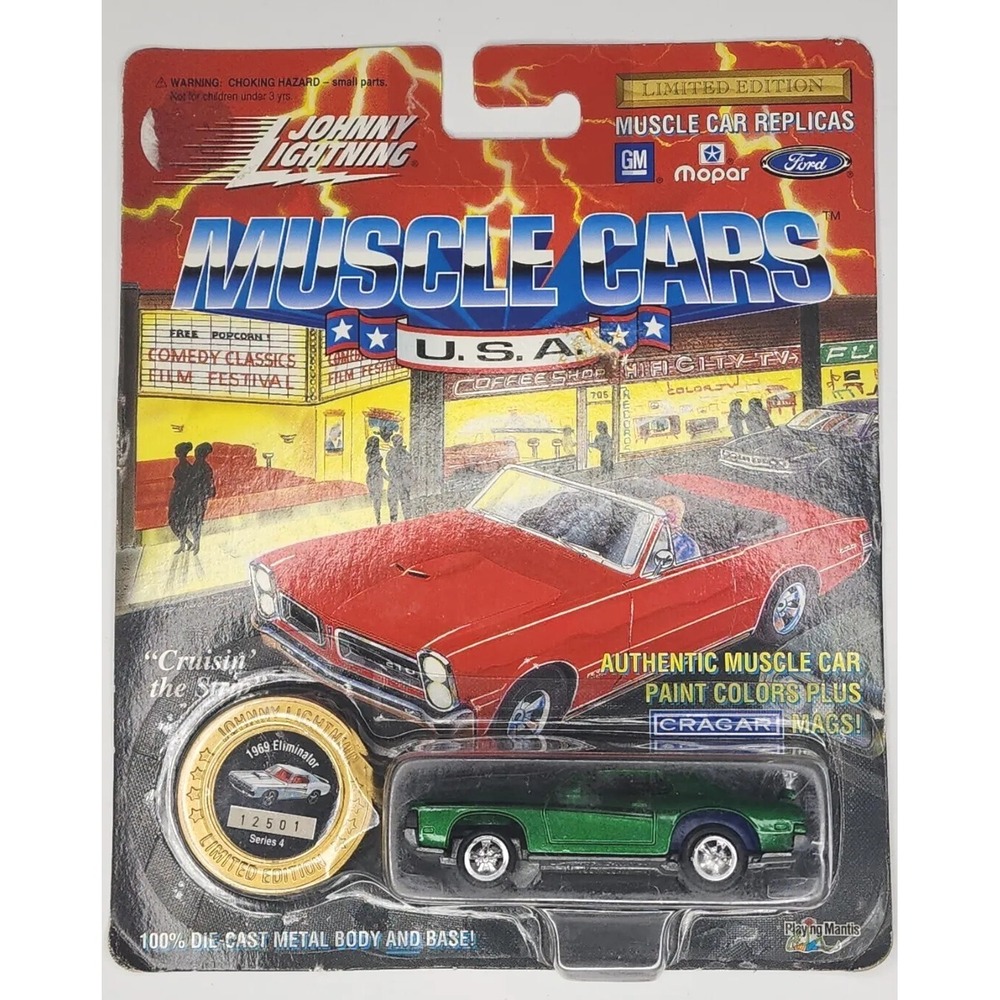 1994 Johnny Lightning Muscle Cars USA 1969 Eliminator Series 4 Green HW20 12,501